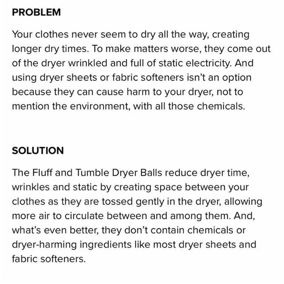 Norwex Fluff and Tumble Dryer Balls Set of 3 Nordic Design NWT - Picture 5 of 8